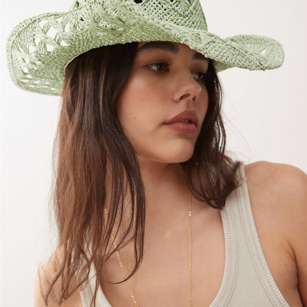 Reclaimed Vintage Green Western Hat